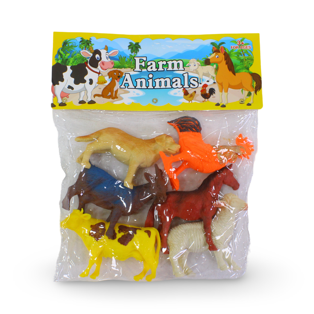 Farm Animal Toy Set – 6 Pcs