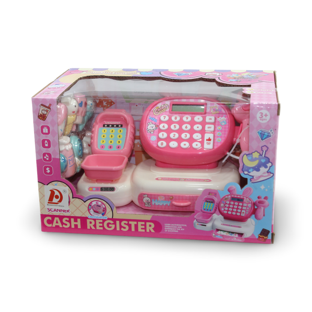 Electronic Cash Register Toy Set – Pink
