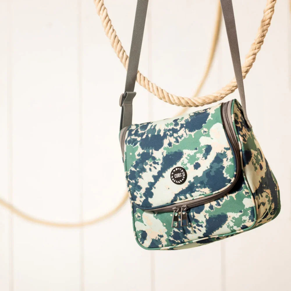 Cubs Army Green Tie Dye Cross Body Lunch Bag