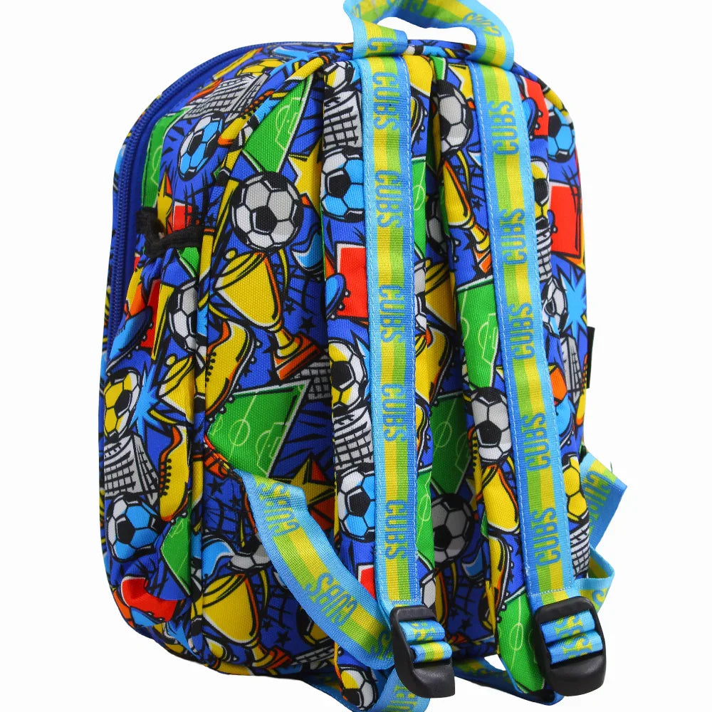 Cubs Football Fan Letter F Lunch Nursery Backpack – 11 Inches