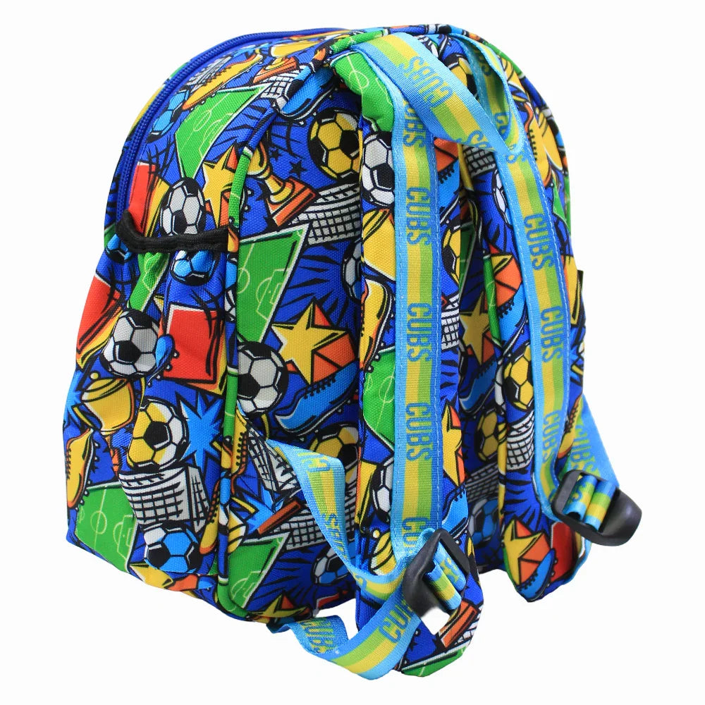 Cubs Football Fan letter M Nursery Lunch Backpack – 11 Inches