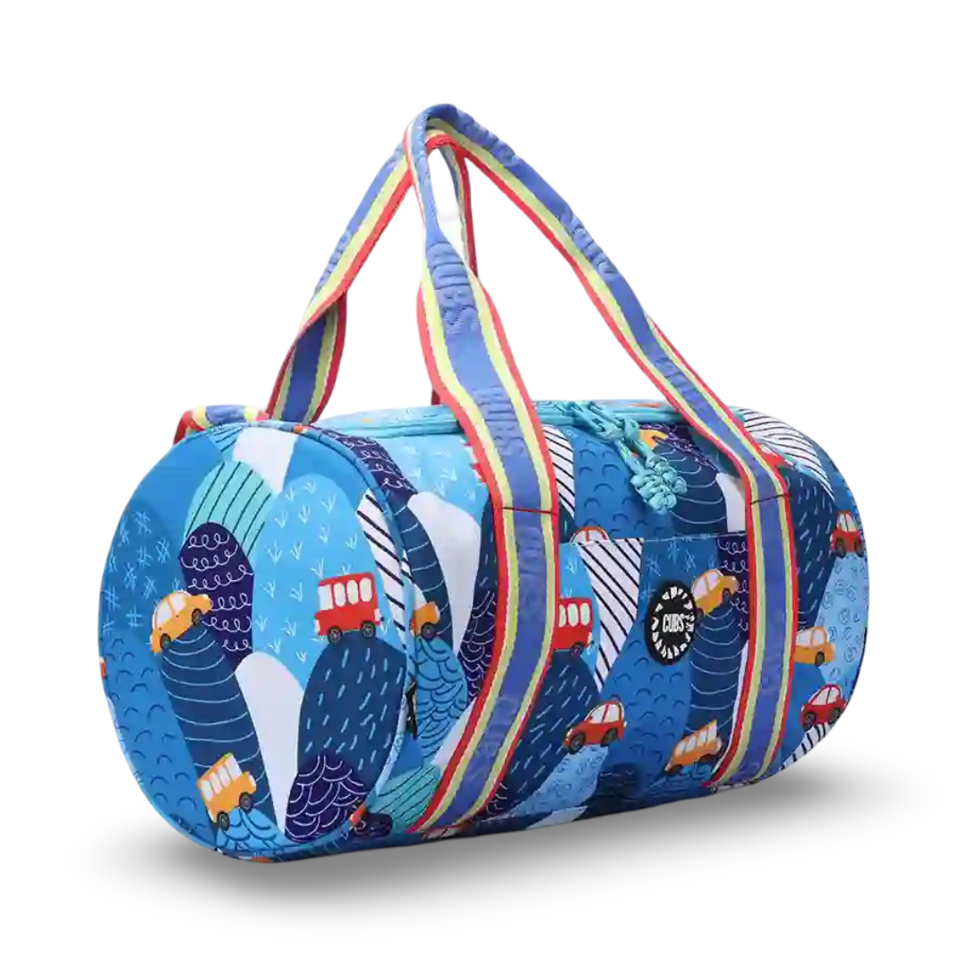Cubs Cars & Buses Medium Duffel - Summer