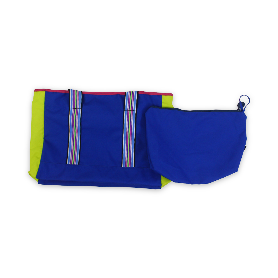 Cubs Beach Tote Set – Navy & Fuschia 19 L