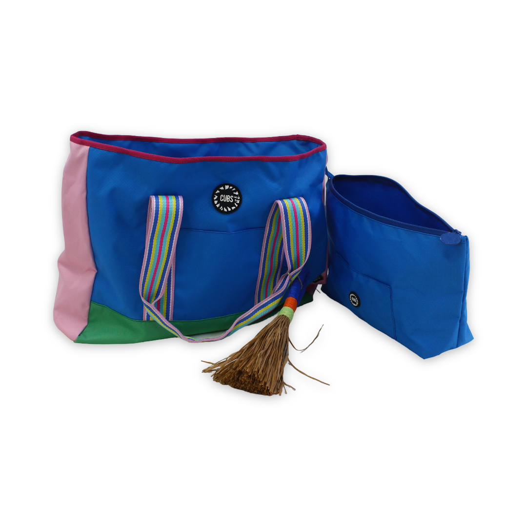 Cubs Beach Tote Set – Blue & Pink 19 L - Summer