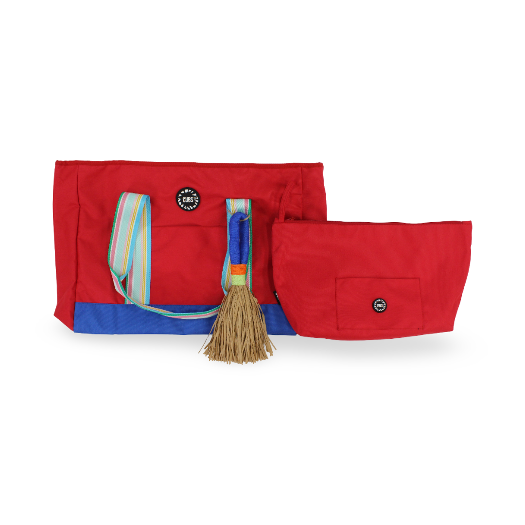 Cubs Beach Tote Set – Dark Red 19 L - Summer
