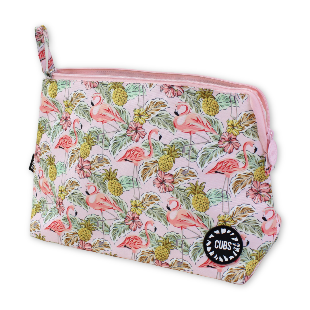 Cubs Pinkish Flamingos Large Pouch - Summer