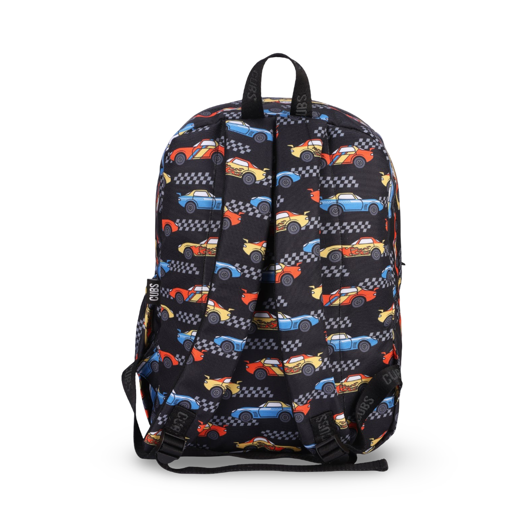 Cubs Black Racing Cars Big & Basic Backpack 30L