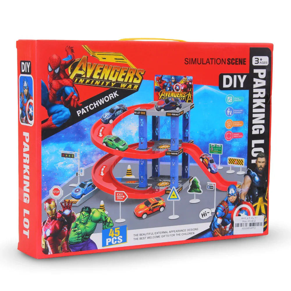 Parking Lot Simulation Scene – 45 Pieces