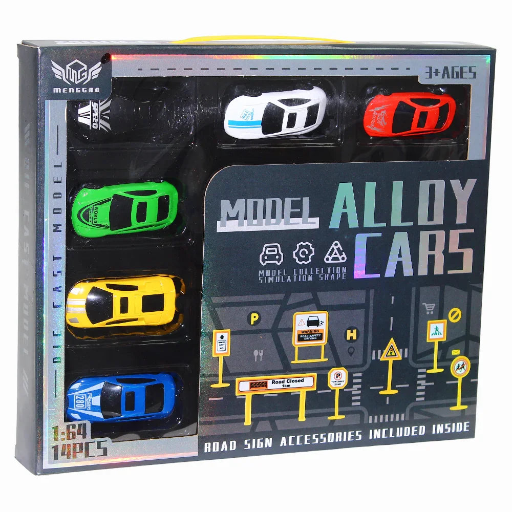 1:64 Scale Die Cast Cars Set - (14 Pieces) - Toys - For Baby