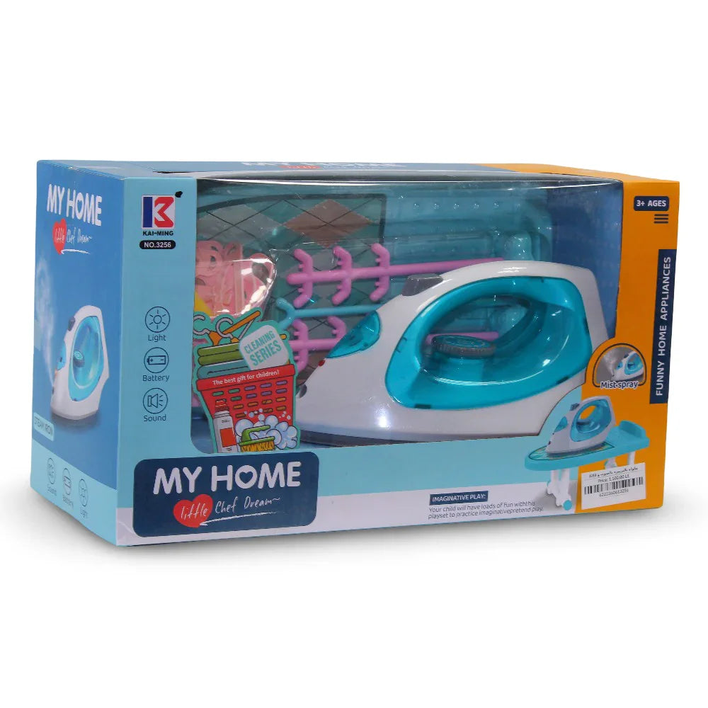My Home Iron with Ironing Board, Light & Sound