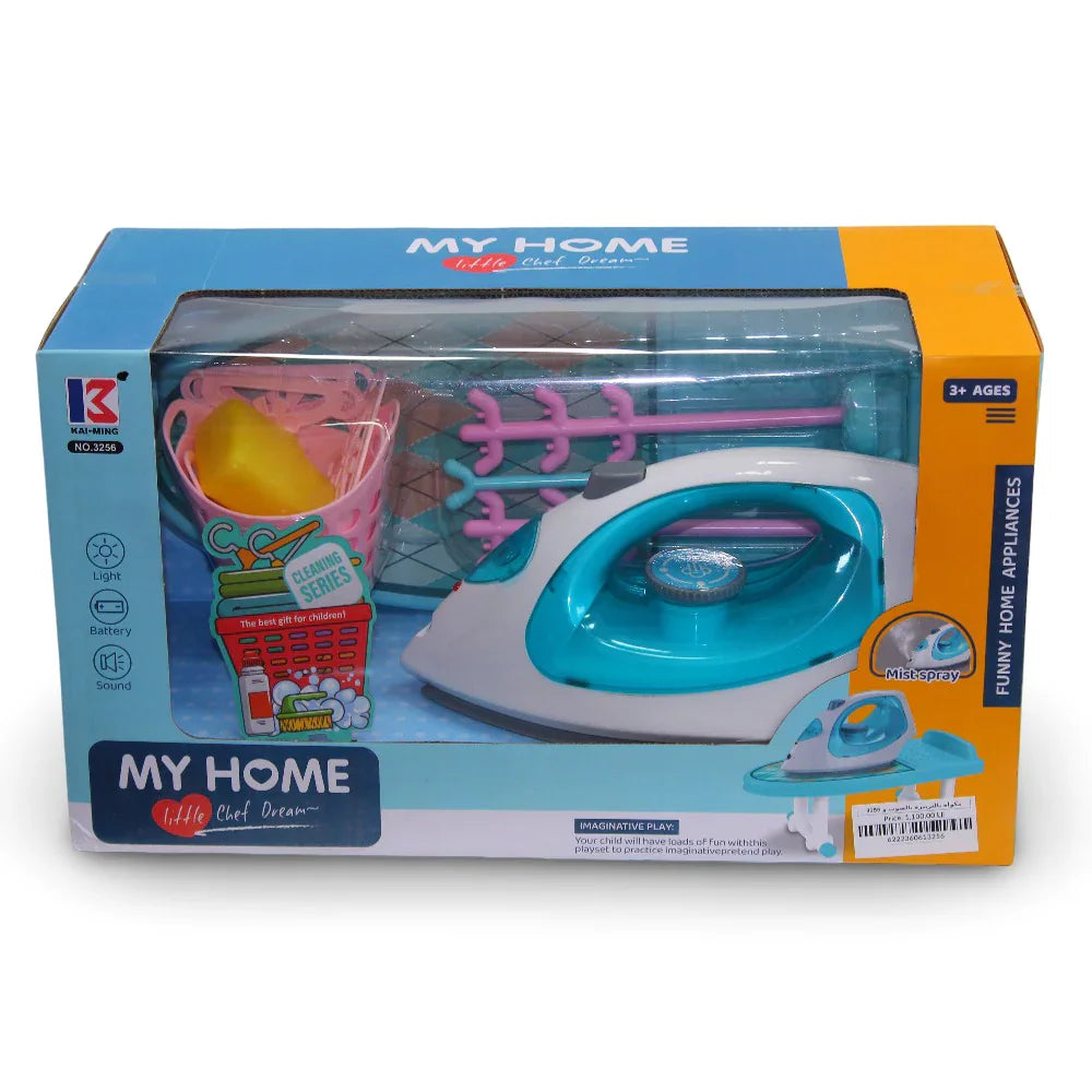 My Home Iron with Ironing Board, Light & Sound