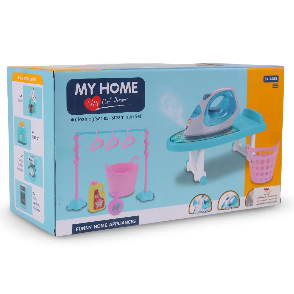 My Home Iron with Ironing Board, Light & Sound