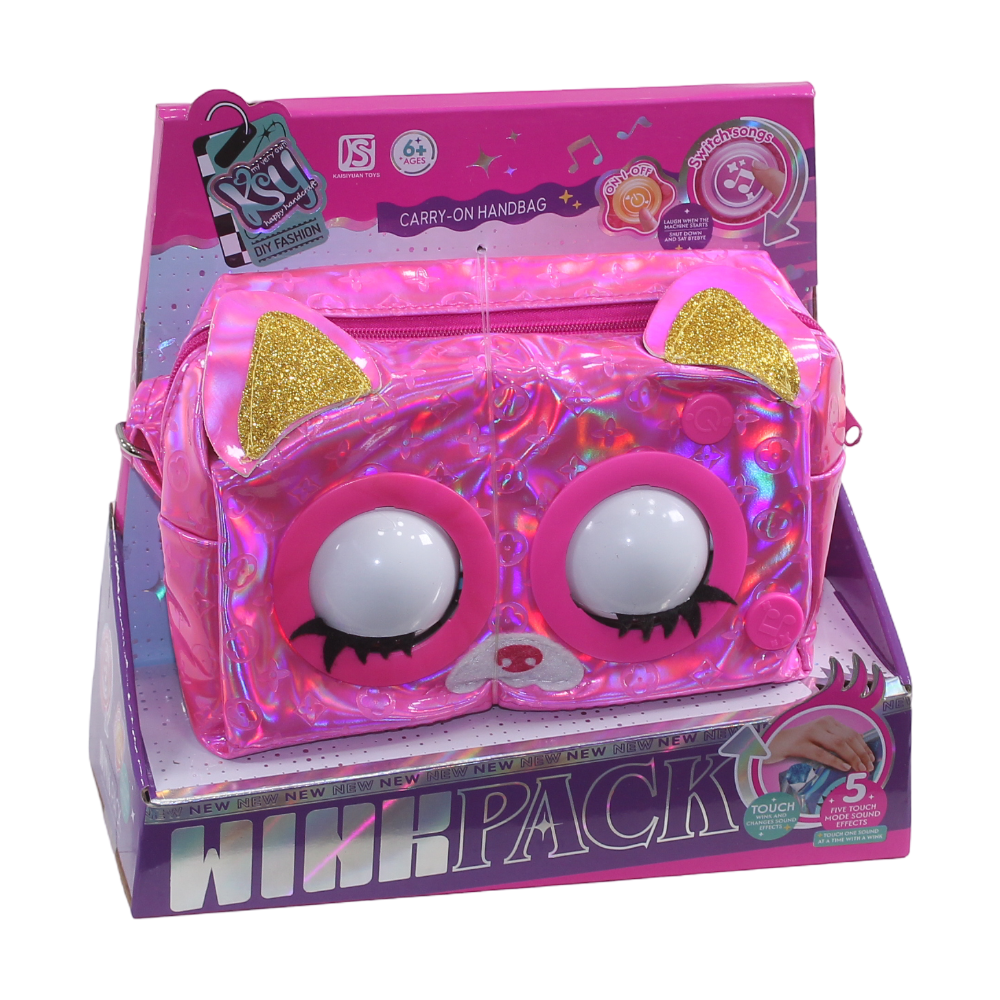 Girls Smart Bag with Moving Eyes and Sound - Toys - OKO