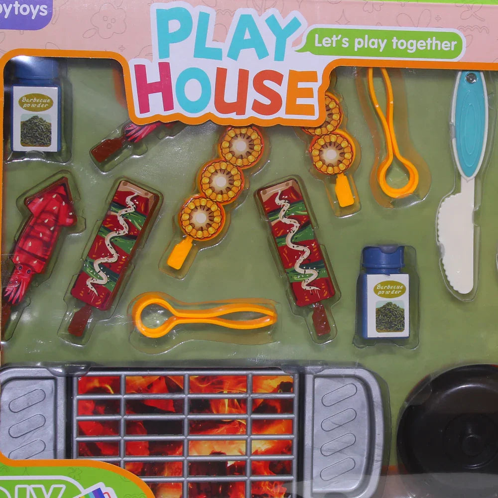 BBQ Grill & Kitchen Play Set