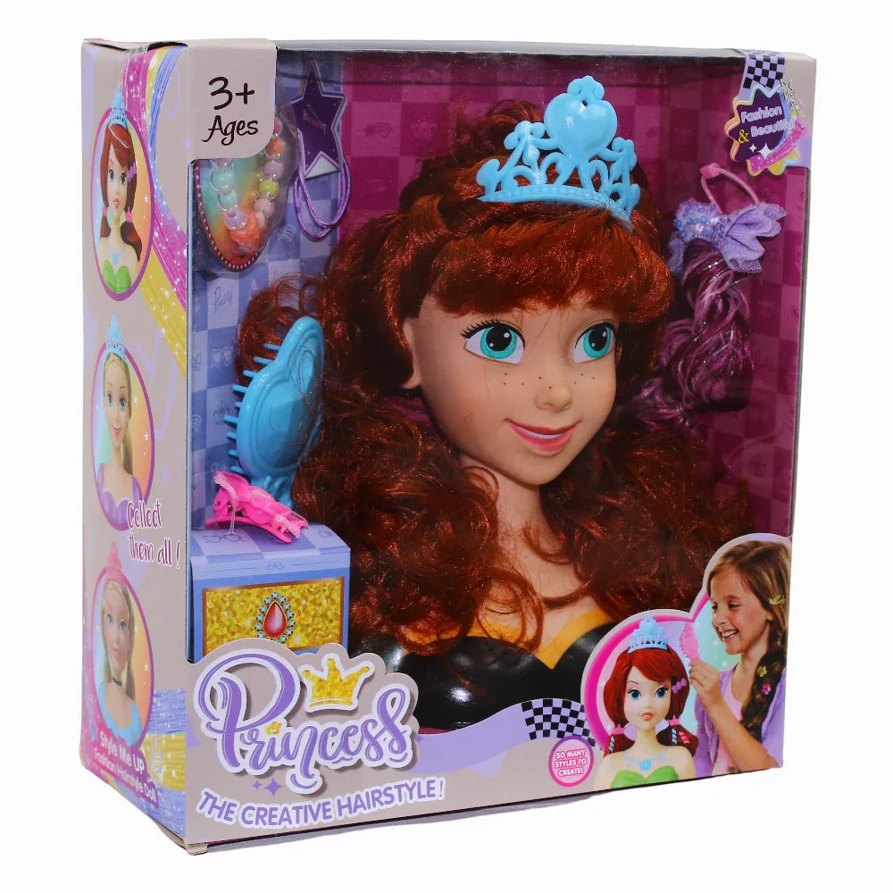 Doll Head Set With Accessories – Plastic - Toys - For Baby