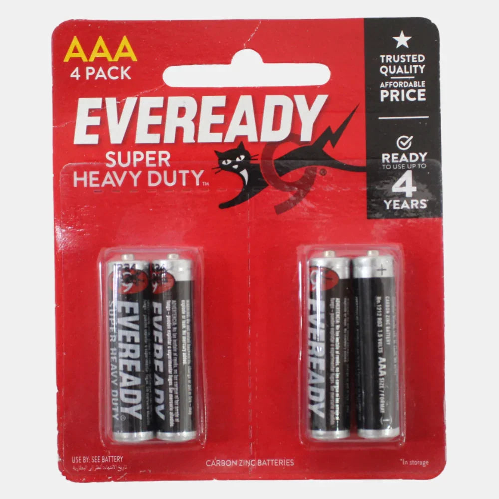 Eveready Super Heavy Duty Battery - Pack of 4 - Toys
