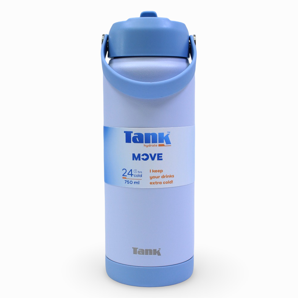 Tank Move Insulated Stainless Steel Water Bottle 750ml – Sky Blue - Assortments
