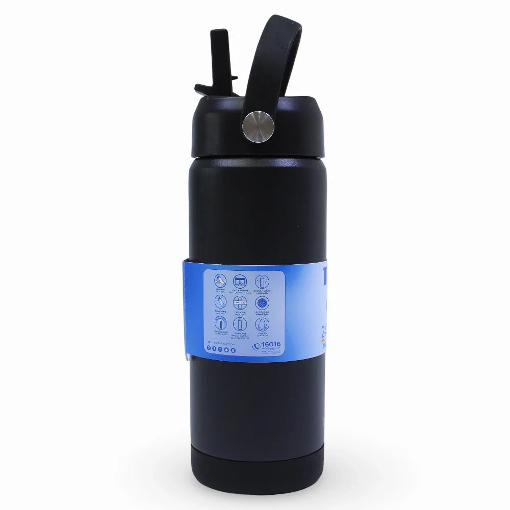Tank Insulated Stainless Steel Water Bottle 550ml – Black