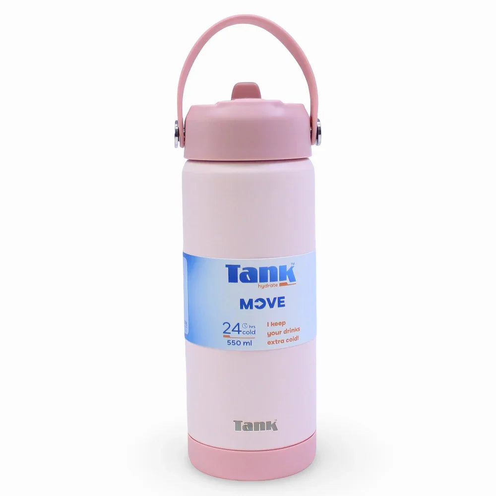 Tank Insulated Stainless Steel Water Bottle 550ml – Cotton Candy