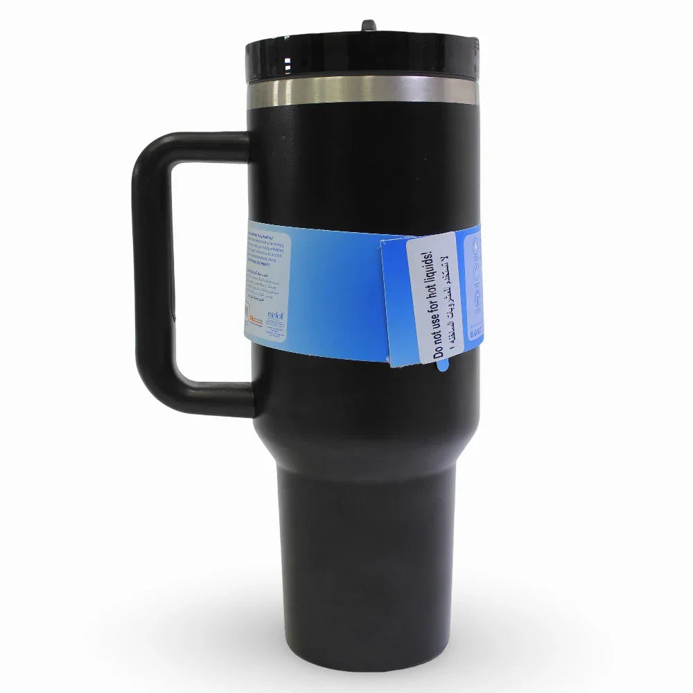 Tank Quencher Insulated Stainless Steel Travel Mug 1200ml – Black