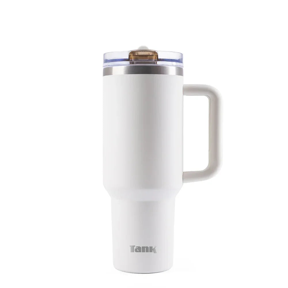 Tank Quencher Insulated Stainless Steel Travel Mug 1200ml – Cream