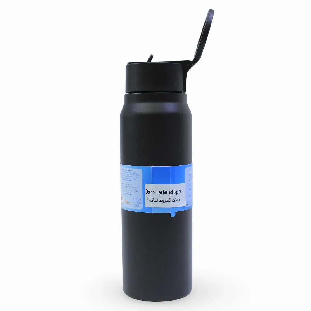 Tank Magnet Insulated Stainless Steel Water Bottle 1000ml – Black