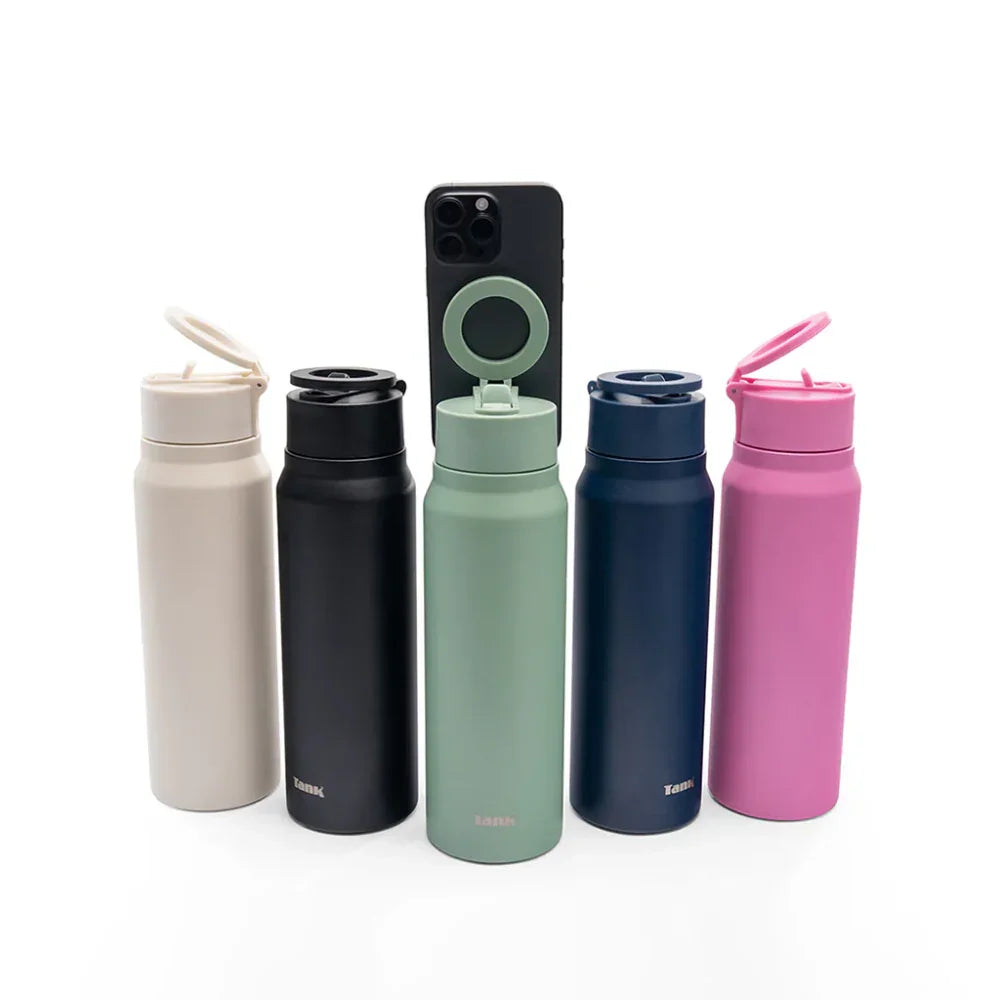 Tank Magnet Insulated Stainless Steel Water Bottle 1000ml – Hot Pink