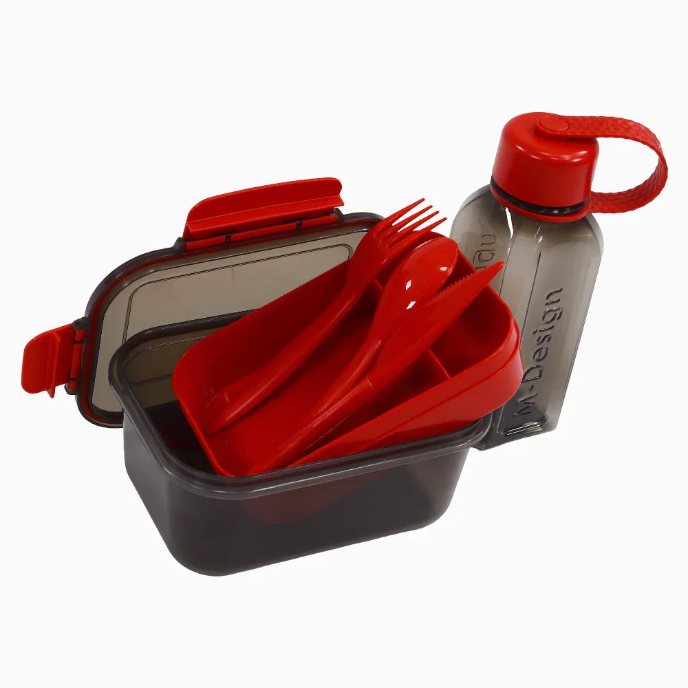 M-Design Lunch Set - 1.1 L Red/Black
