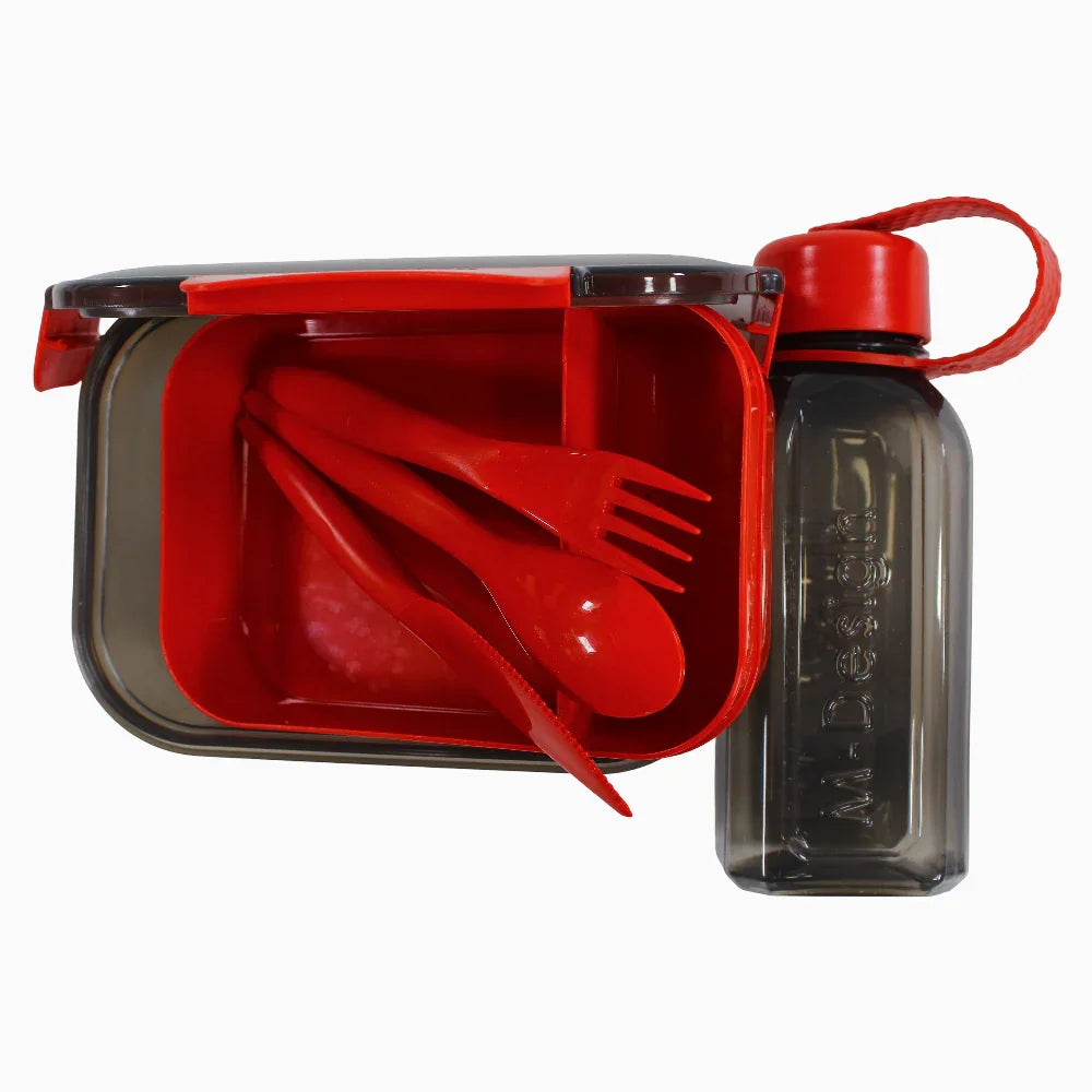 M-Design Lunch Set - 1.1 L Red/Black