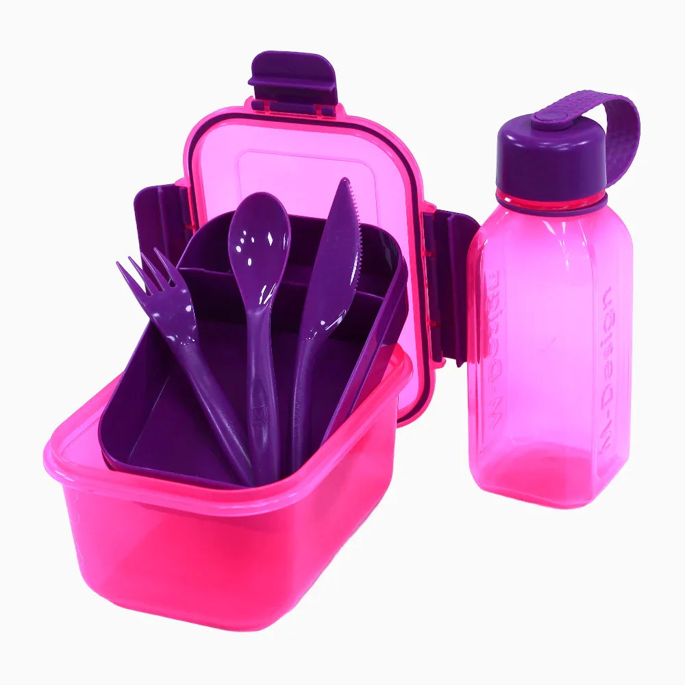 M-Design Lunch Set - 1.1 L Pink/Purple