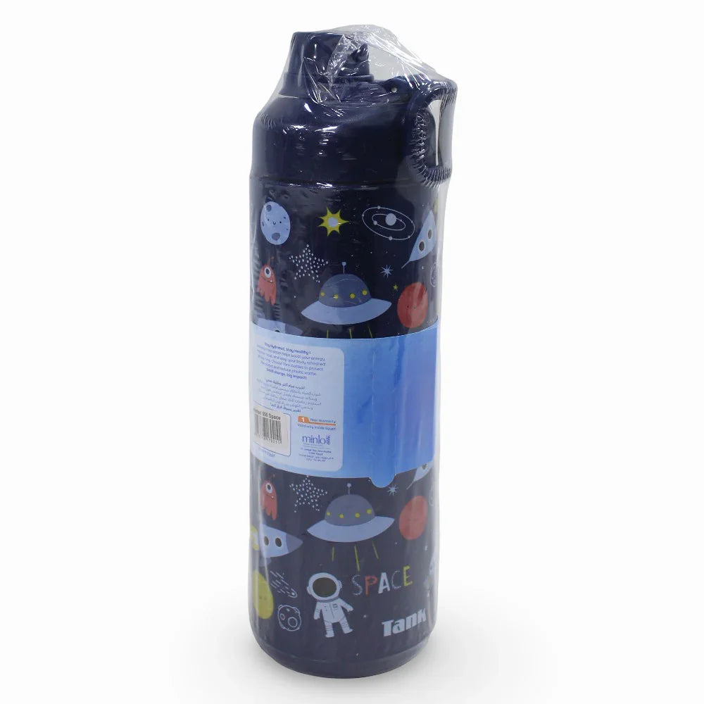 Tank Insulated Super Cool Mini Space Printed Bottle - 650ml