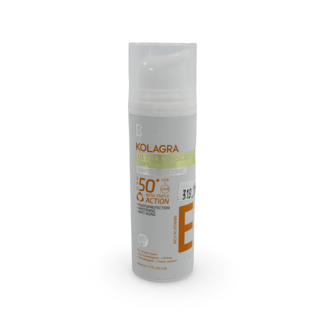 Kolagra Ultra Sunscreen Triple Action SPF 50+ – 50ml - Baby Essentials