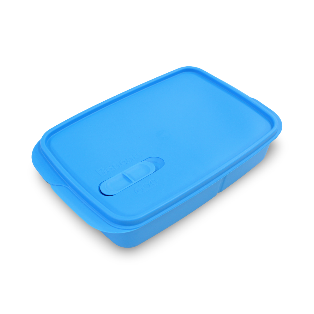 Banana Divided Lunch Box 1L – Baby Blue - School