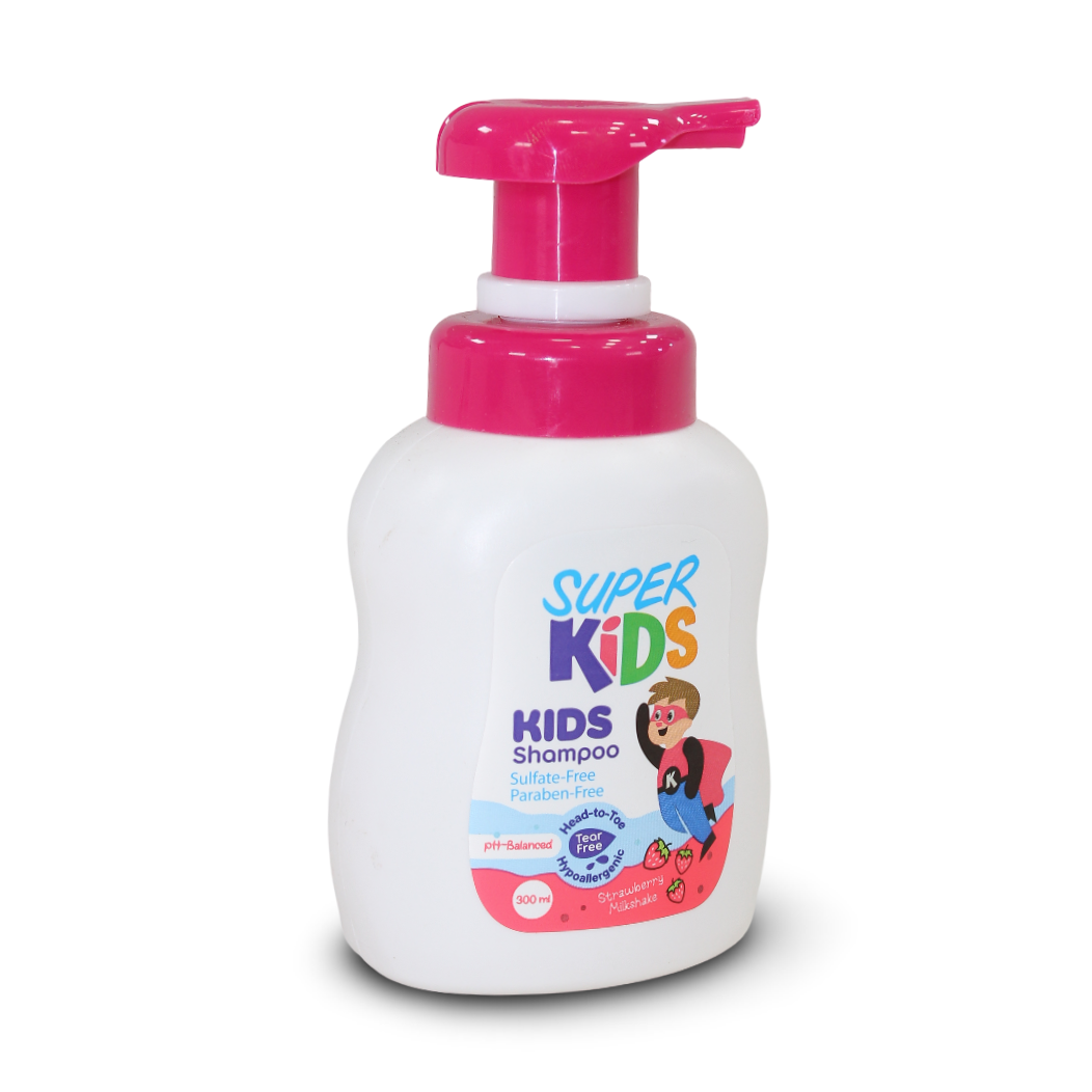 Super Kids Strawberry Milkshake Shampoo – 300ml - Baby Essentials