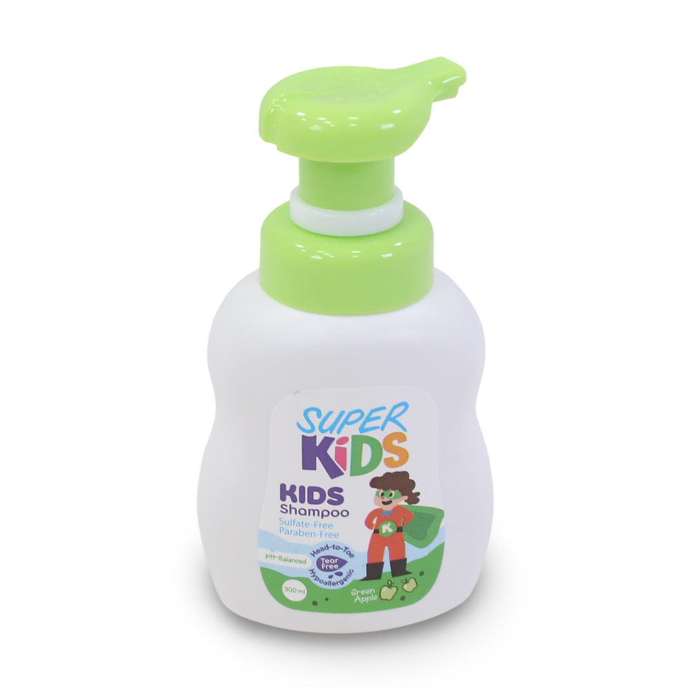 Super Kids Kids Shampoo – Green Apple 300 ml - Baby Essentials - Qandil