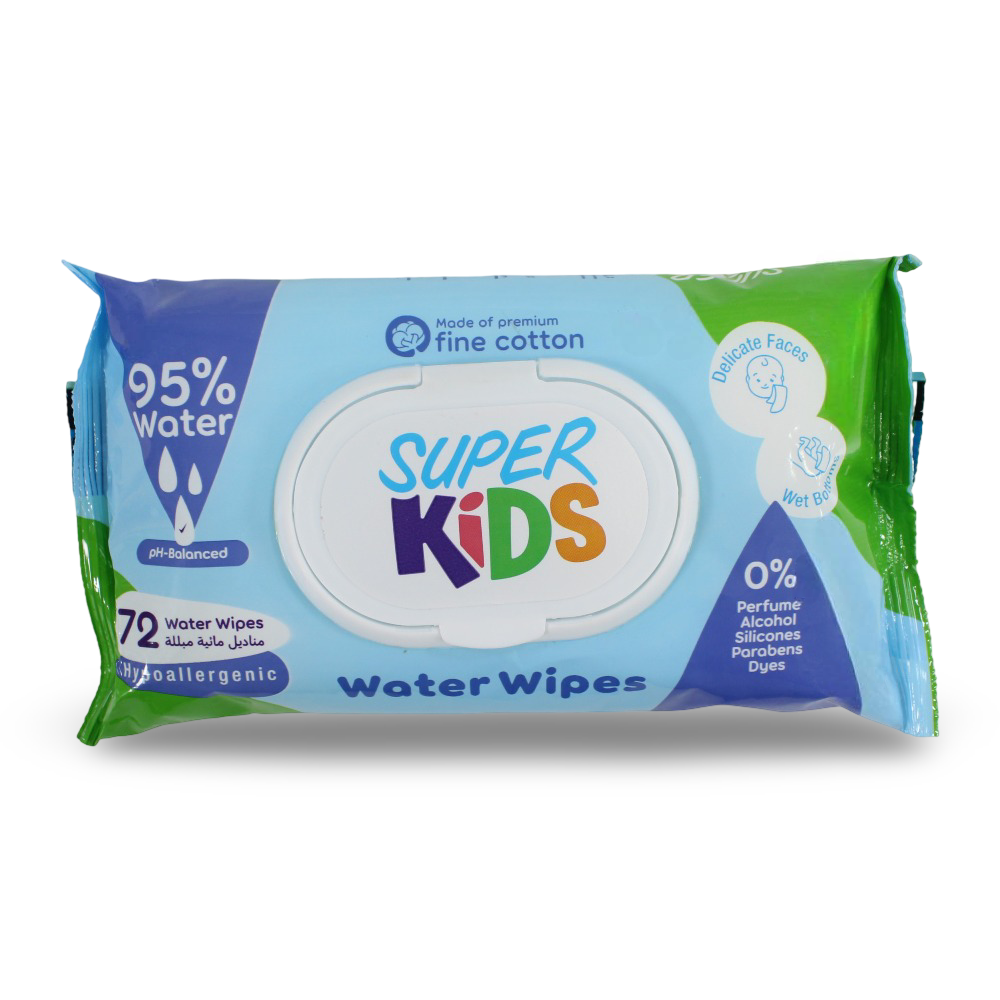 Superkids Baby Wet Wipes - 72 Pieces - Baby Essentials - Super Kids