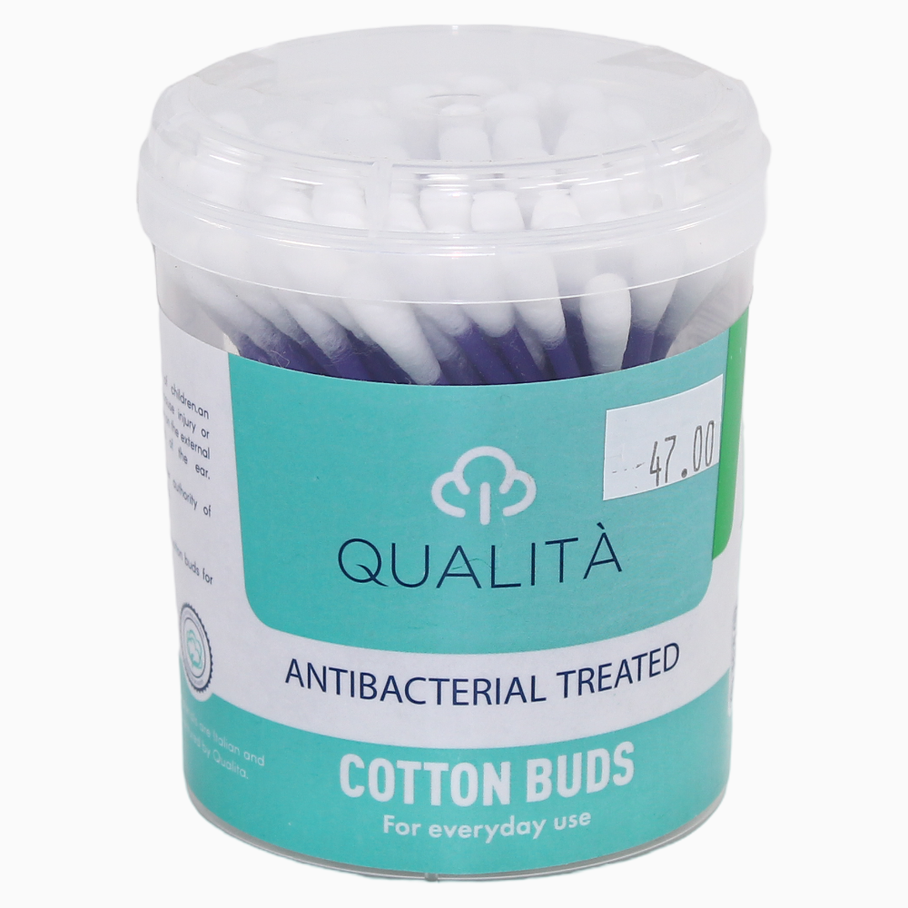 Qualita Cotton Swabs – 100 pcs (Round Tip) - Baby Essentials