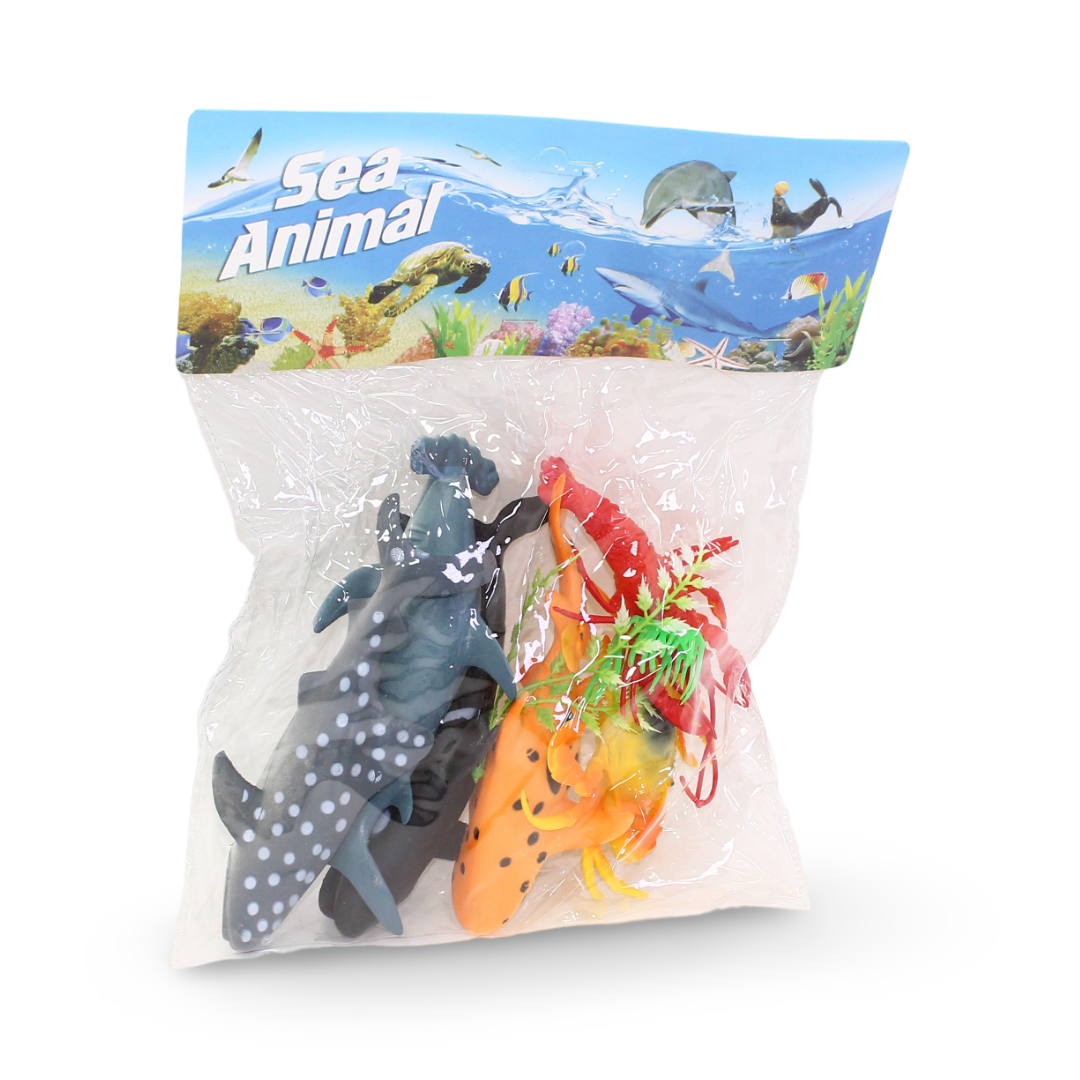 Sea Creatures Figures Set – 6 Pcs - Toys - Bright Future