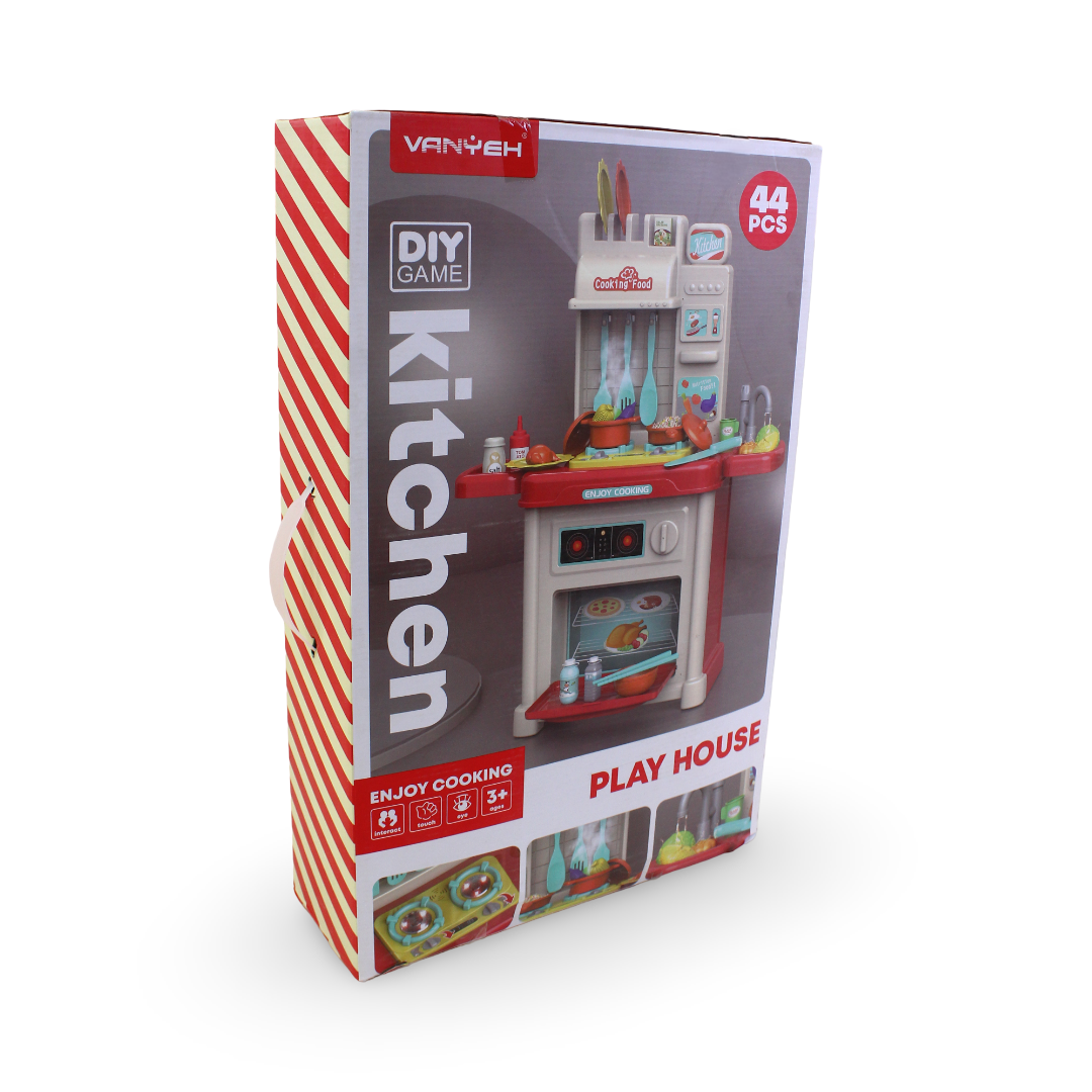 Kitchen Play House with Water Sink – 44 Pcs - Toys - Bright Future
