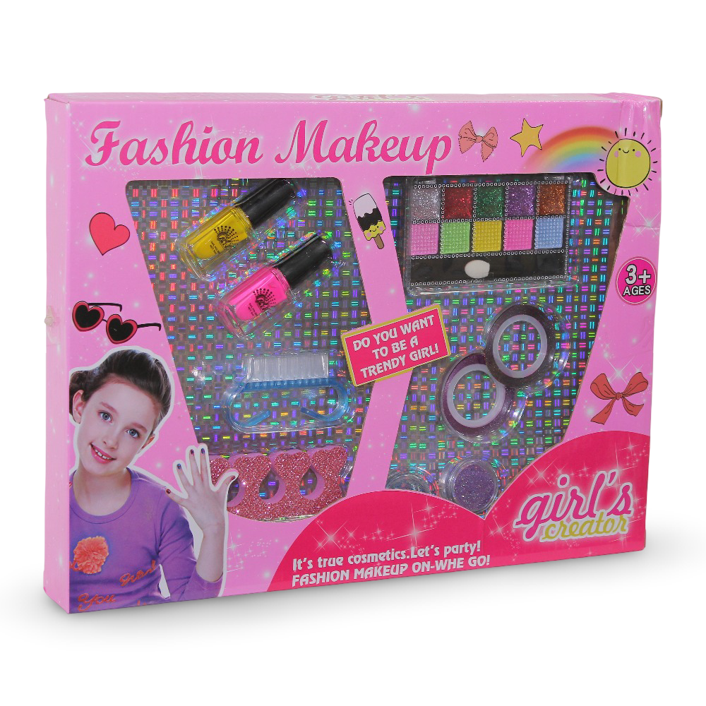 Girls Fashion Makeup Set – Colorful Beauty Play Kit - Toys - OKO