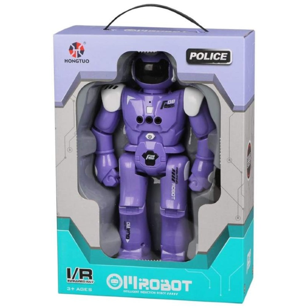 Police Robot Action Figure - Purple