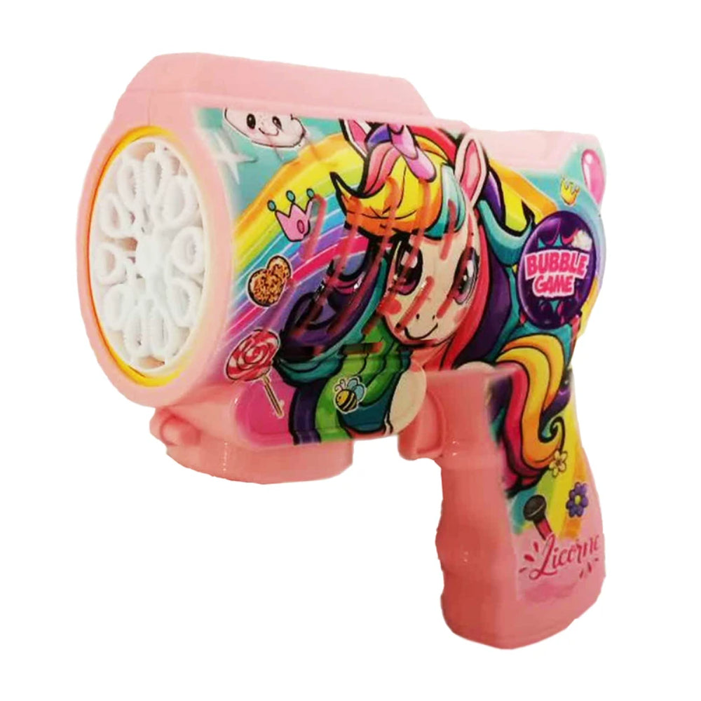 Prime Unicorn Bubble Gun – 10 Holes - Toys