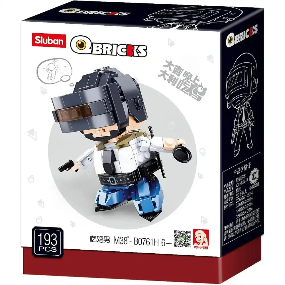 Sluban Qbricks Pubg Model Bricks Set - 193 Pcs