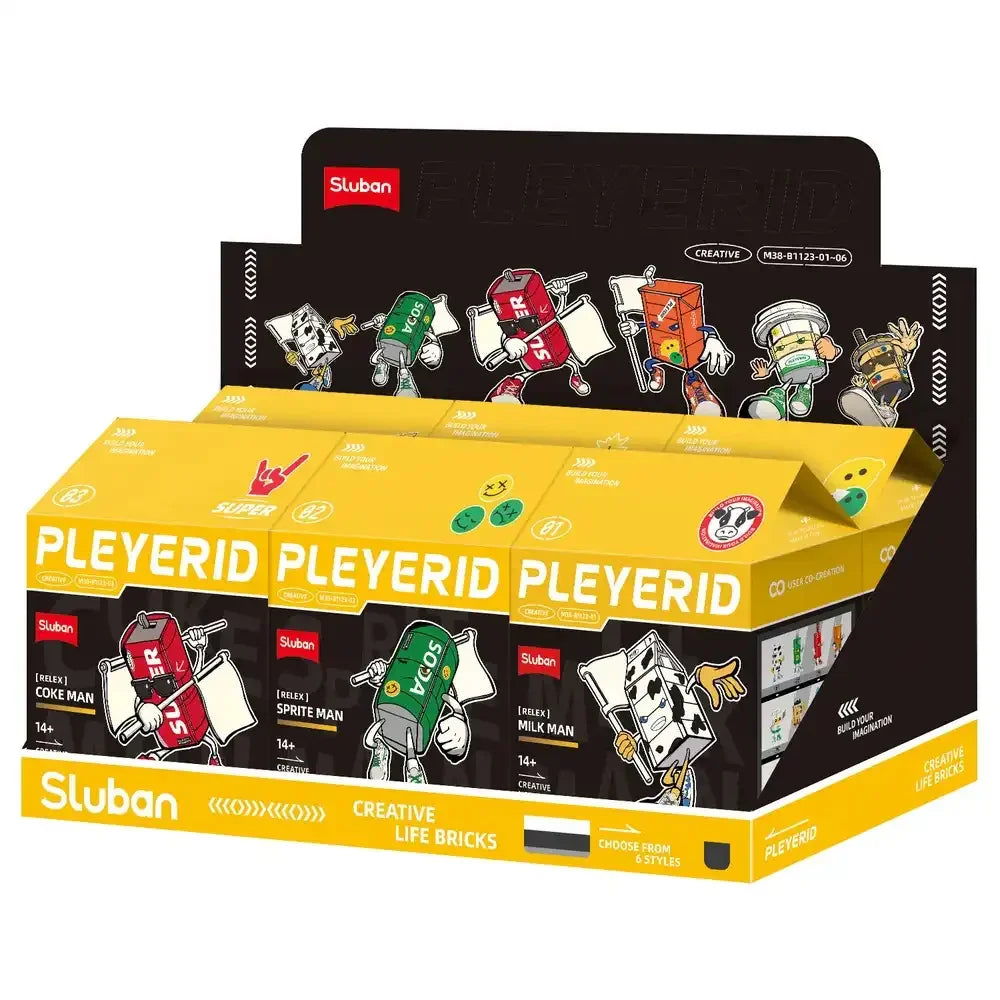 Sluban Pleyerid Beverage Man Display