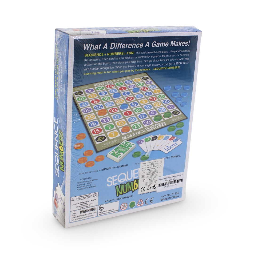 Sequence Numbers Educational Game