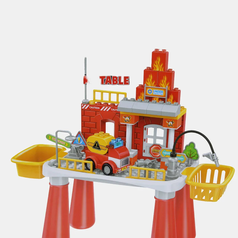 Building Blocks Table – Fire Station Theme