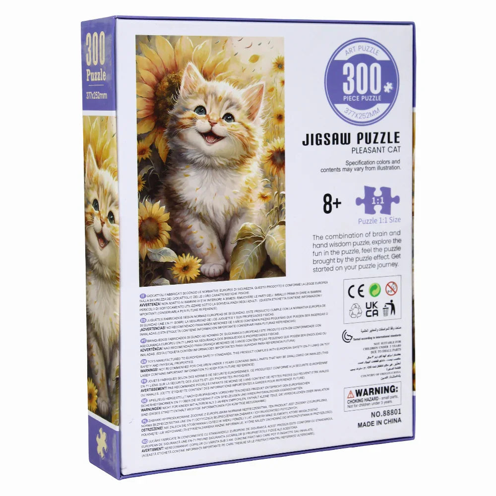 Smiling Cat Puzzle - 300 Pieces