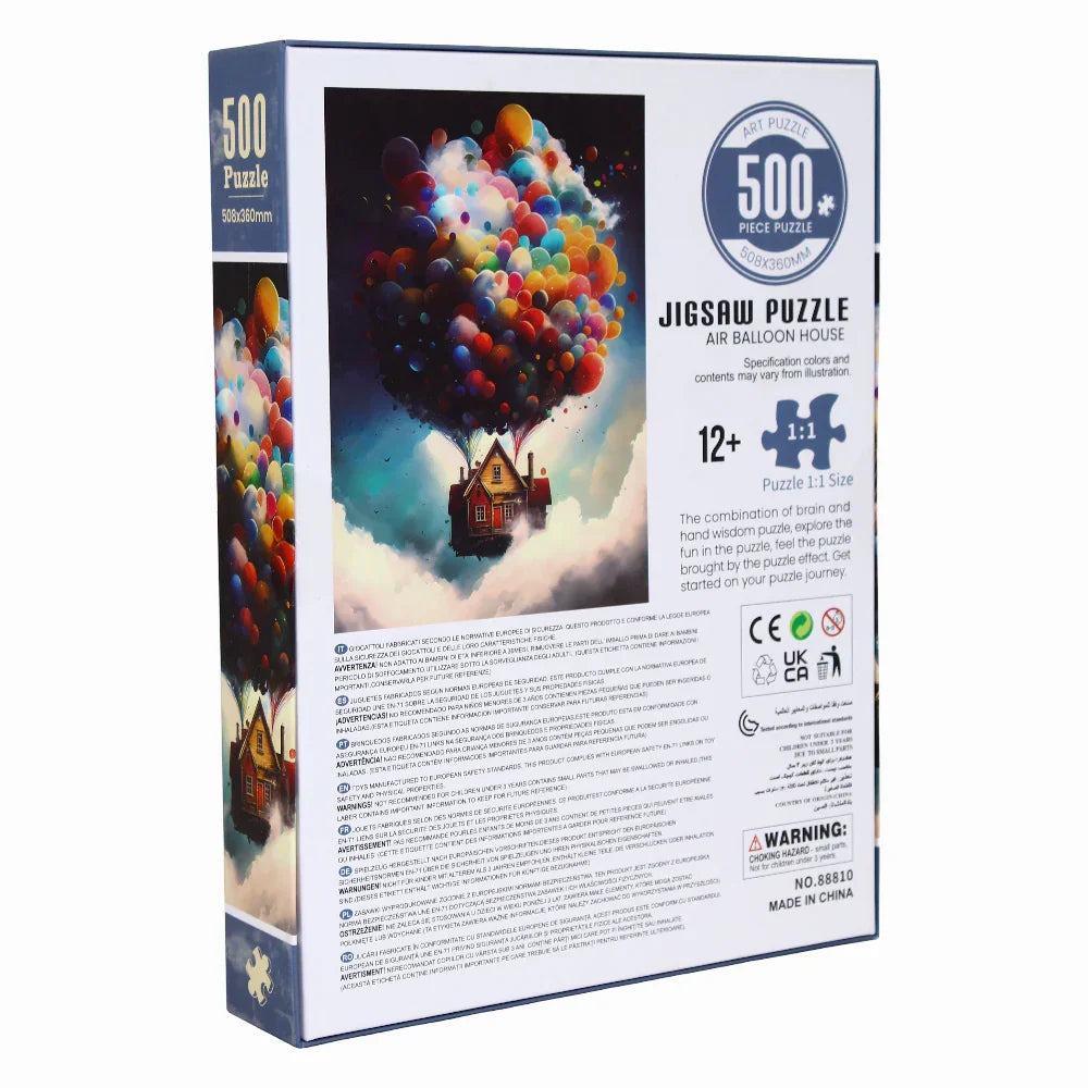 Air Balloon House Puzzle - 500 Pieces