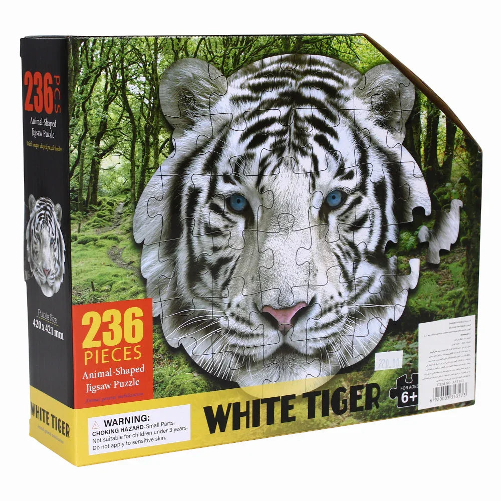 White Tiger Puzzle - 236 Pieces - Toys - OKO
