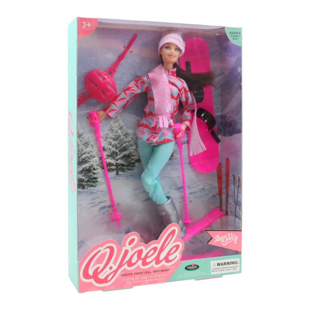 Q.Joele Ski Suit 11.5-Inch Jointed Doll - Toys - OKO